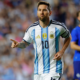 AUBURN, ALABAMA - JUNE 09: Lionel Messi of Argentina celebrates after scoring the team's second goal during the international friendly match between Argentina and Iceland at Jordan-Hare Stadium on June 09, 2026 in Auburn, Alabama. (Photo by Todd Kirkland/Getty Images)
