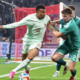 LILLE, FRANCE - JUNE 08: Kylian Mbappe #10 of Team France in action with Patrick Kelly #2 of Northern Ireland during the International Friendly match between France and Northern Ireland at Stade Pierre Mauroy on June 08, 2026 in Lille, France. (Photo by Xavier Laine/Getty Images)