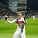 PRISTINA, KOSOVO - MARCH 31: Kenan Yildiz of Turkiye celebrates after a goal during the 2026 FIFA World Cup Europe Qualifiers play-off final match between Kosovo and Turkiye at the Fadil Vokrri Stadium in Pristina, Kosovo, on March 31, 2026. (Photo by Hakan Akgun/Anadolu via Getty Images)