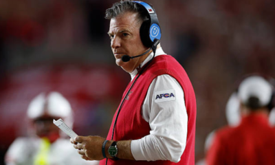 MADISON, WISCONSIN - AUGUST 28: Head coach Chuck Martin looks on in the first quarter against the Wisconsin Badgers at Camp Randall Stadium on August 28, 2025 in Madison, Wisconsin. (Photo by John Fisher/Getty Images)