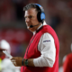 MADISON, WISCONSIN - AUGUST 28: Head coach Chuck Martin looks on in the first quarter against the Wisconsin Badgers at Camp Randall Stadium on August 28, 2025 in Madison, Wisconsin. (Photo by John Fisher/Getty Images)
