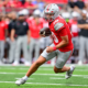 COLUMBUS, OHIO - SEPTEMBER 05: Julian Sayin #10 of the Ohio State Buckeyes carries the ball to score a three-yard touchdown during the second quarter against the Ball State Cardinals at Ohio Stadium on September 05, 2026 in Columbus, Ohio. (Photo by Nick Cammett/Getty Images)