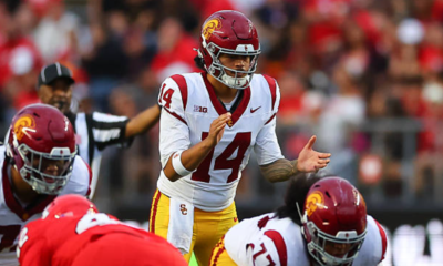 PISCATAWAY, NJ - SEPTEMBER 19: Jayden Maiava #14 of the Southern California Trojans during the third quarter of the game against the Rutgers Scarlet Knights on September 19, 2026 at SHI Stadium in Piscataway, New Jersey. (Photo by Rich Graessle/Icon Sportswire via Getty Images)