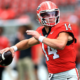 ATHENS, GA - OCTOBER 03: Quarterback Gunner Stockton #14 of the Georgia Bulldogs warms up on the field prior to the college football game between the Vanderbilt Commodores and the University of Georgia Bulldogs on October 03, 2026 at Sanford Stadium in Athens, GA. (Photo by Jeff Robinson/Icon Sportswire via Getty Images)